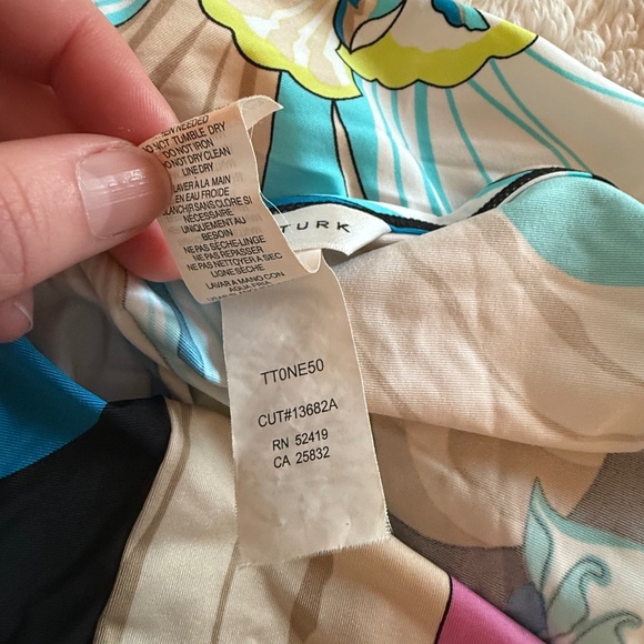 TRINA TURK SINTRA FLORA SWIMSUIT COVER-UP TUNIC MINI DRESS SMALL - Picture 5 of 13